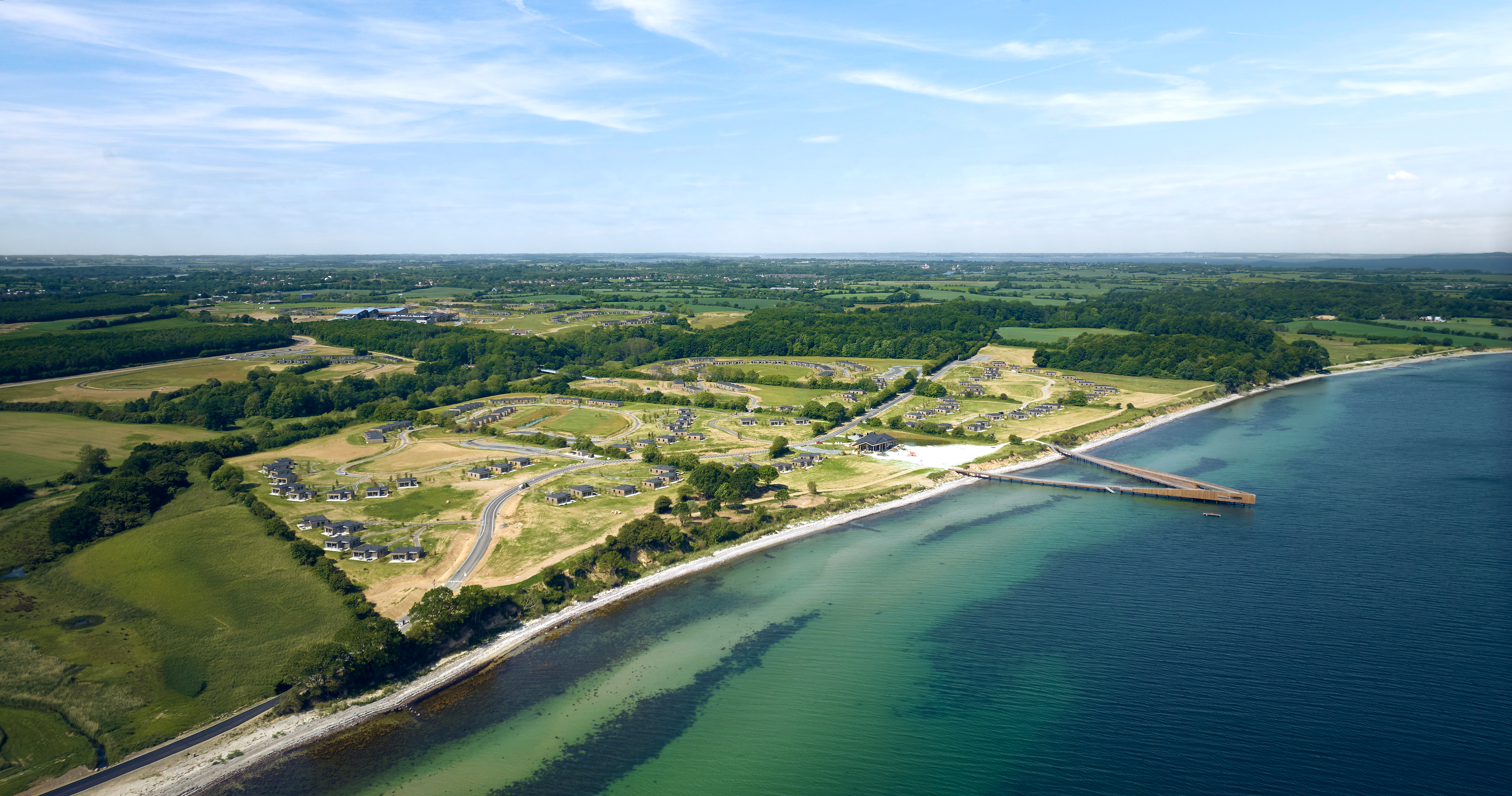 Nordborg Resort is placed close to the coastline
