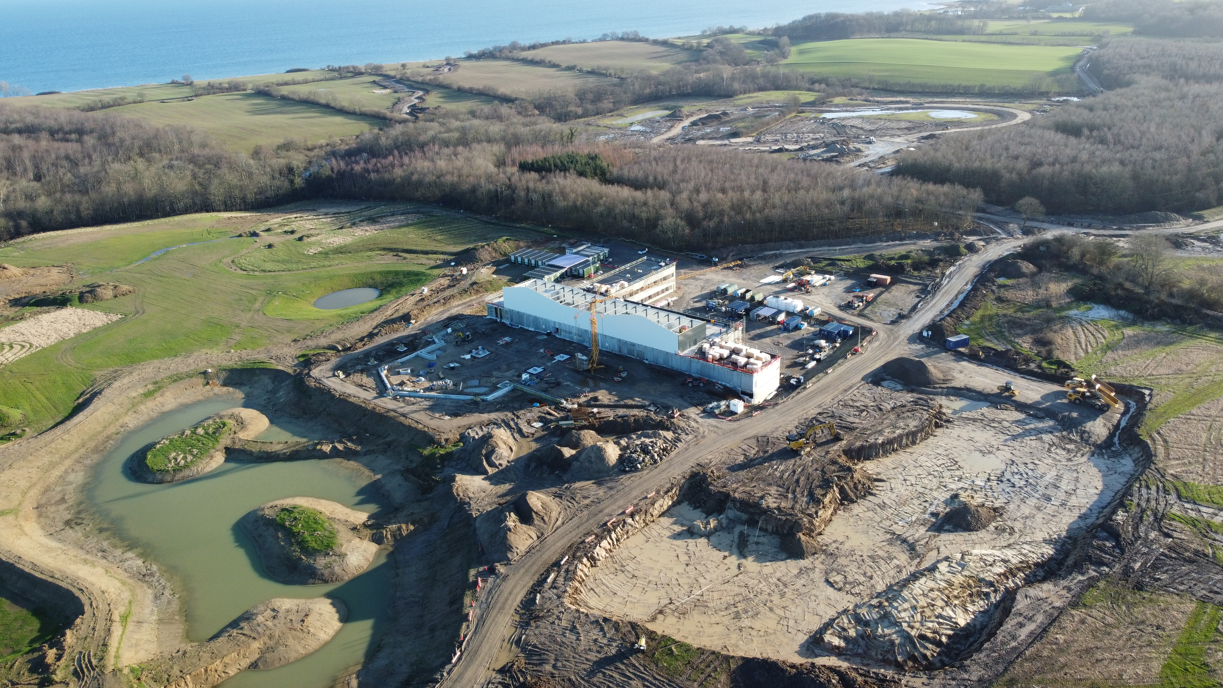 Construction of the Nordborg Resort, January 2023